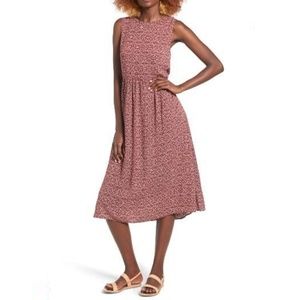 Hinge Sleeveless Open Back Dress Medium